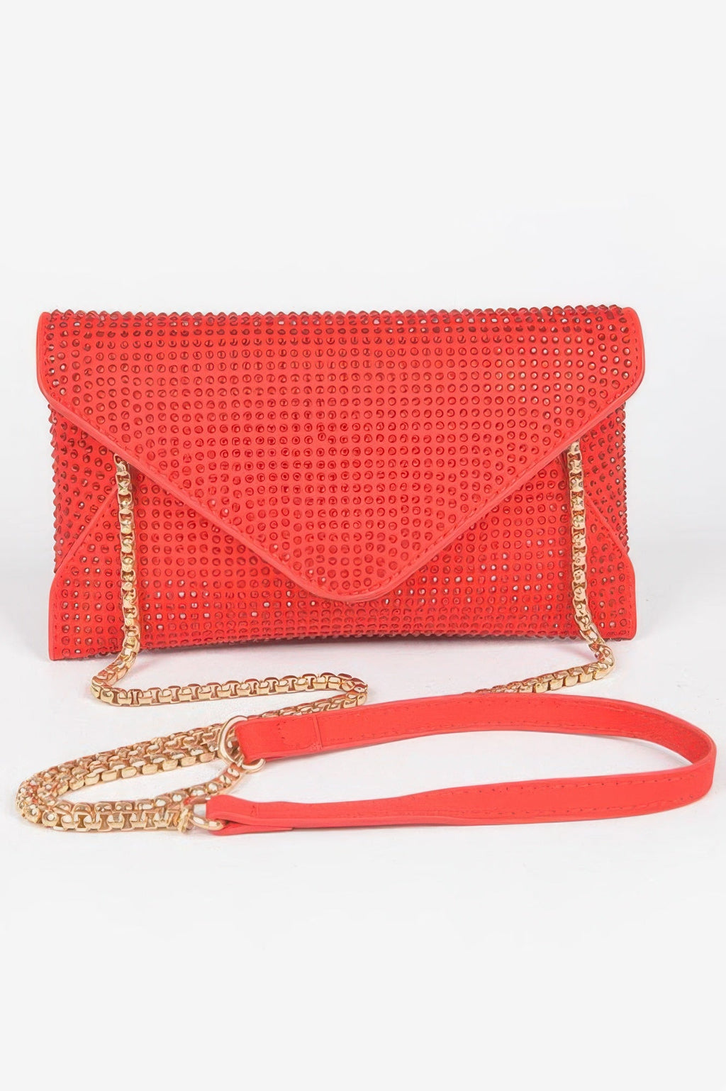 Hot Fix Rhinestones Envelope Clutch