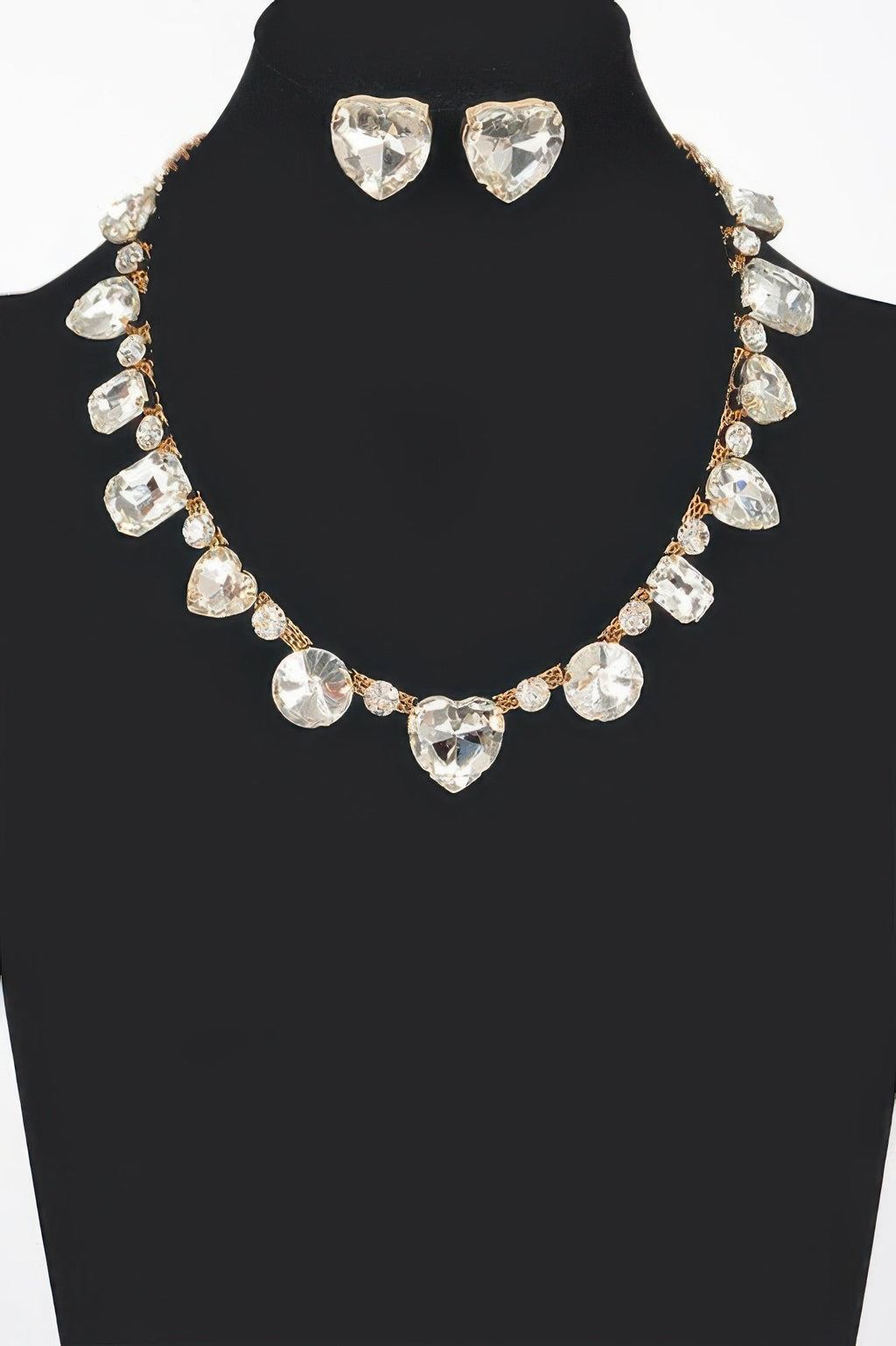 Stone Earring And Necklace Set