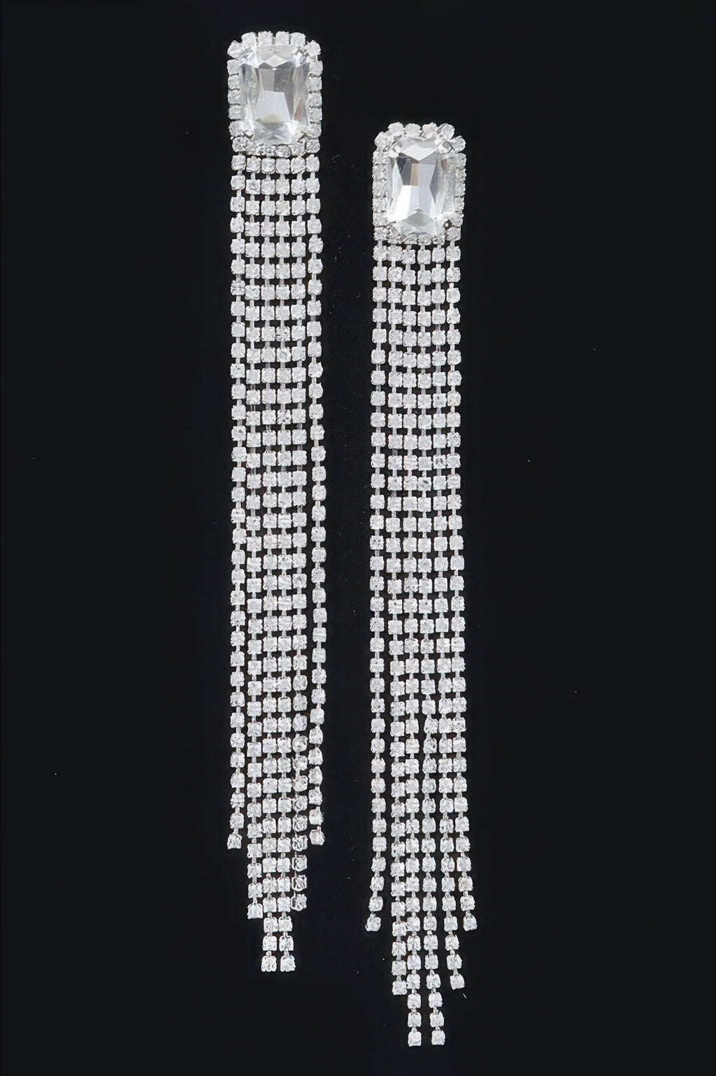 Rhinestone Fringe Earring