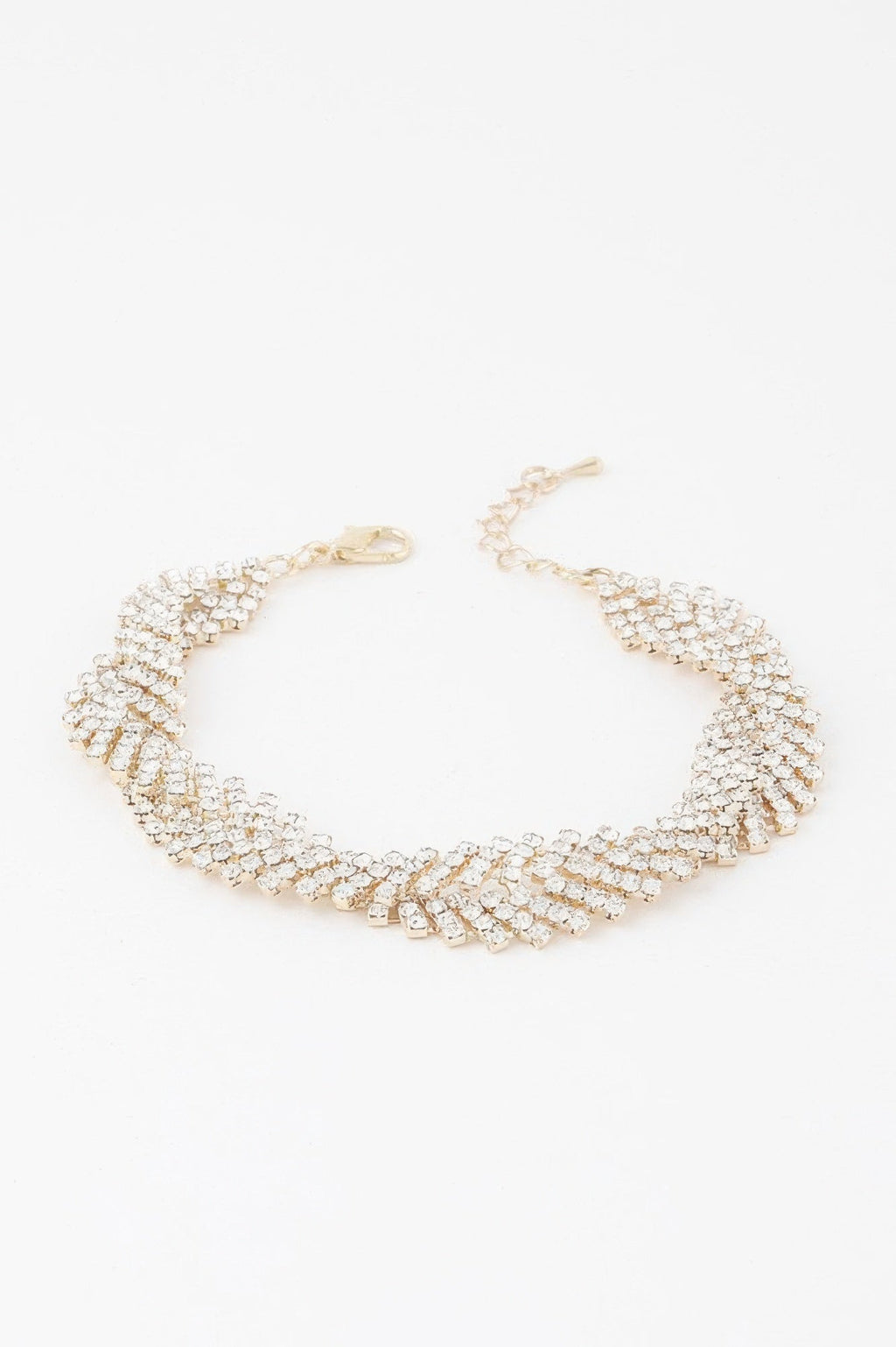 Twisted Rhinestone Bracelet