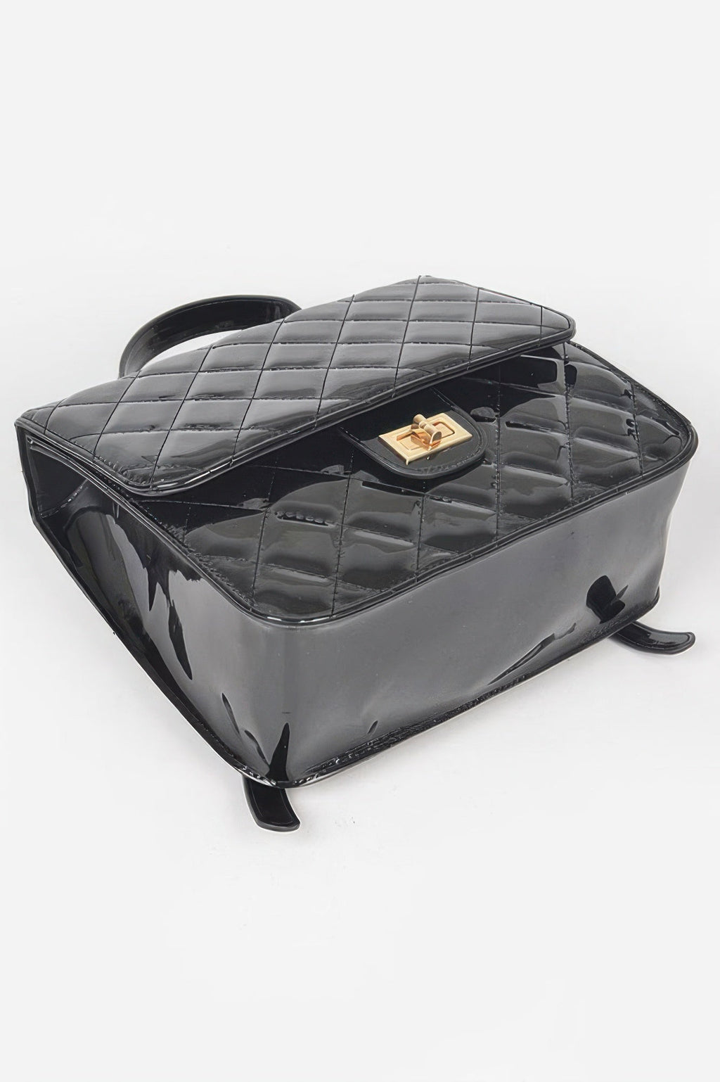 Quilted Enamel Backpack