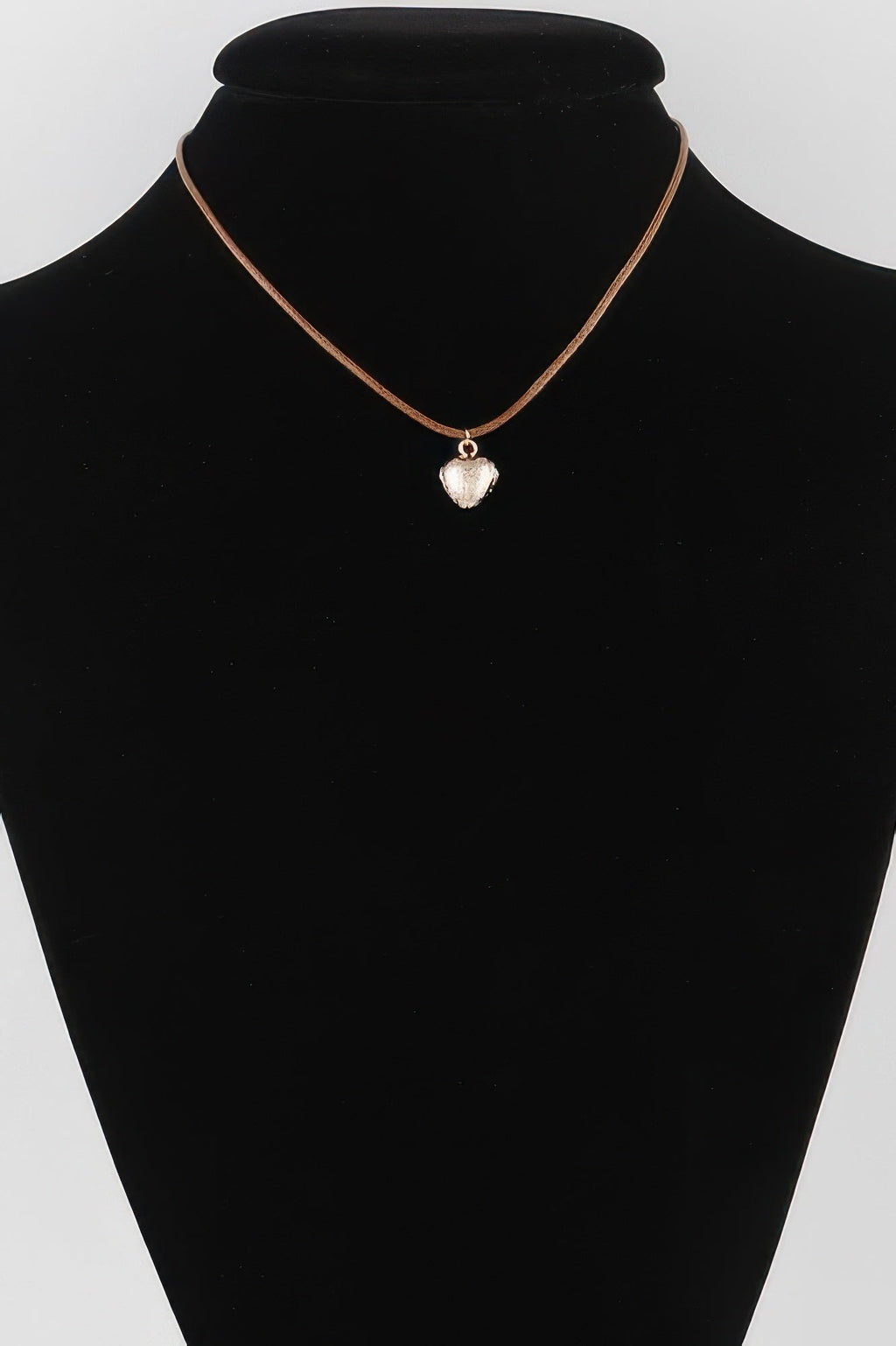 Braided Heart Pendant Necklace