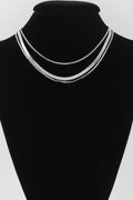Triple Snake Chain Necklace