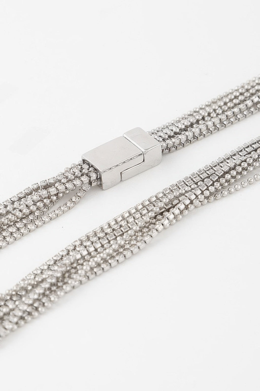 Multi Cubic Rhinestone Necklace