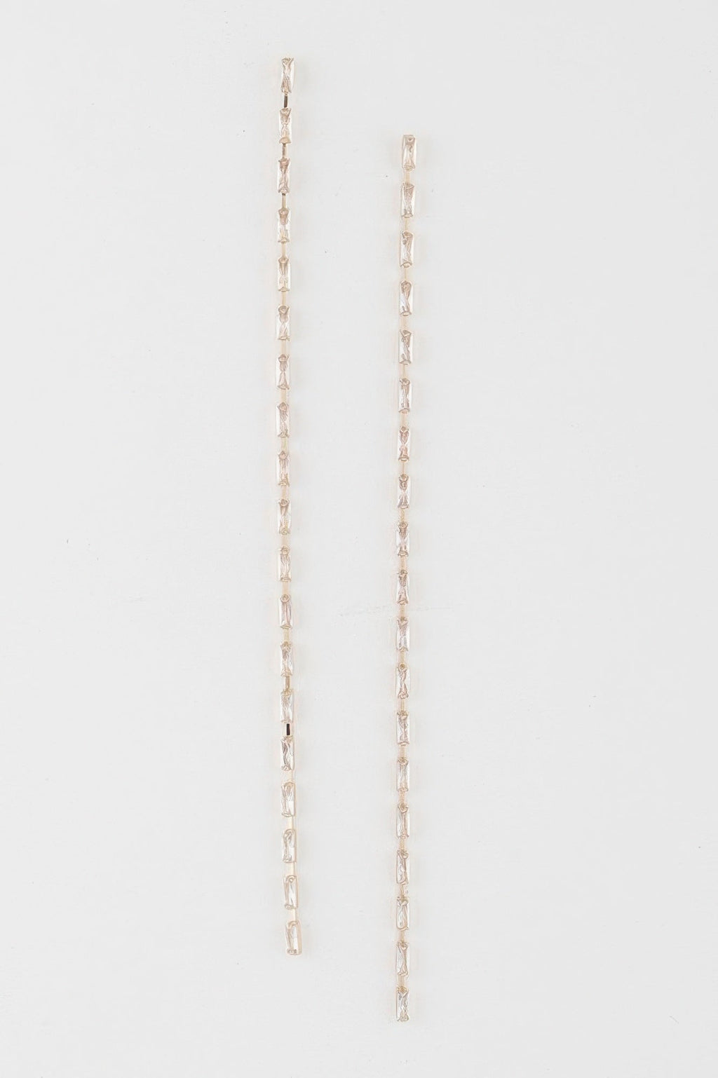 Crystal Bar Drop Earrings