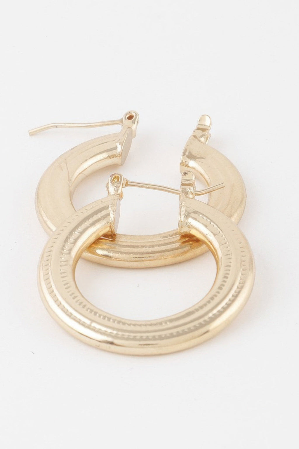 Minimal Flat Hoop Earrings