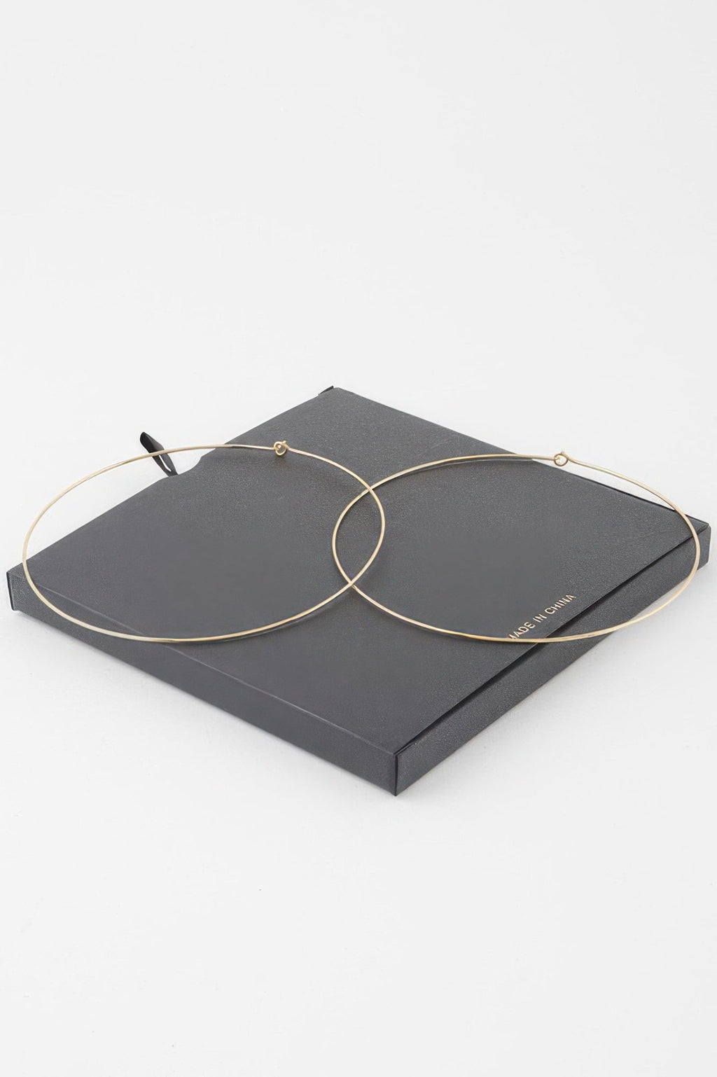 Wide Gold Dipped Flat Hoop Earrings