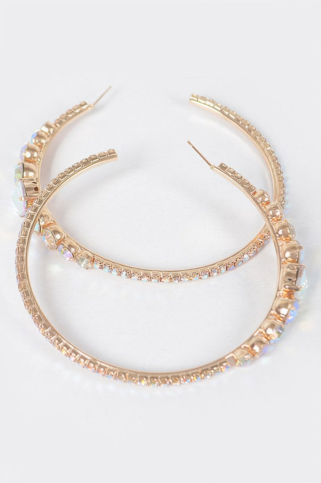 Rhinestone Hoop Earring