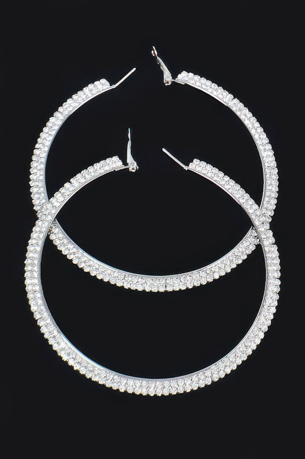 Rhinstone Hoop Earring