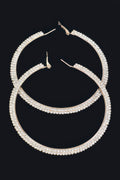 Rhinstone Hoop Earring