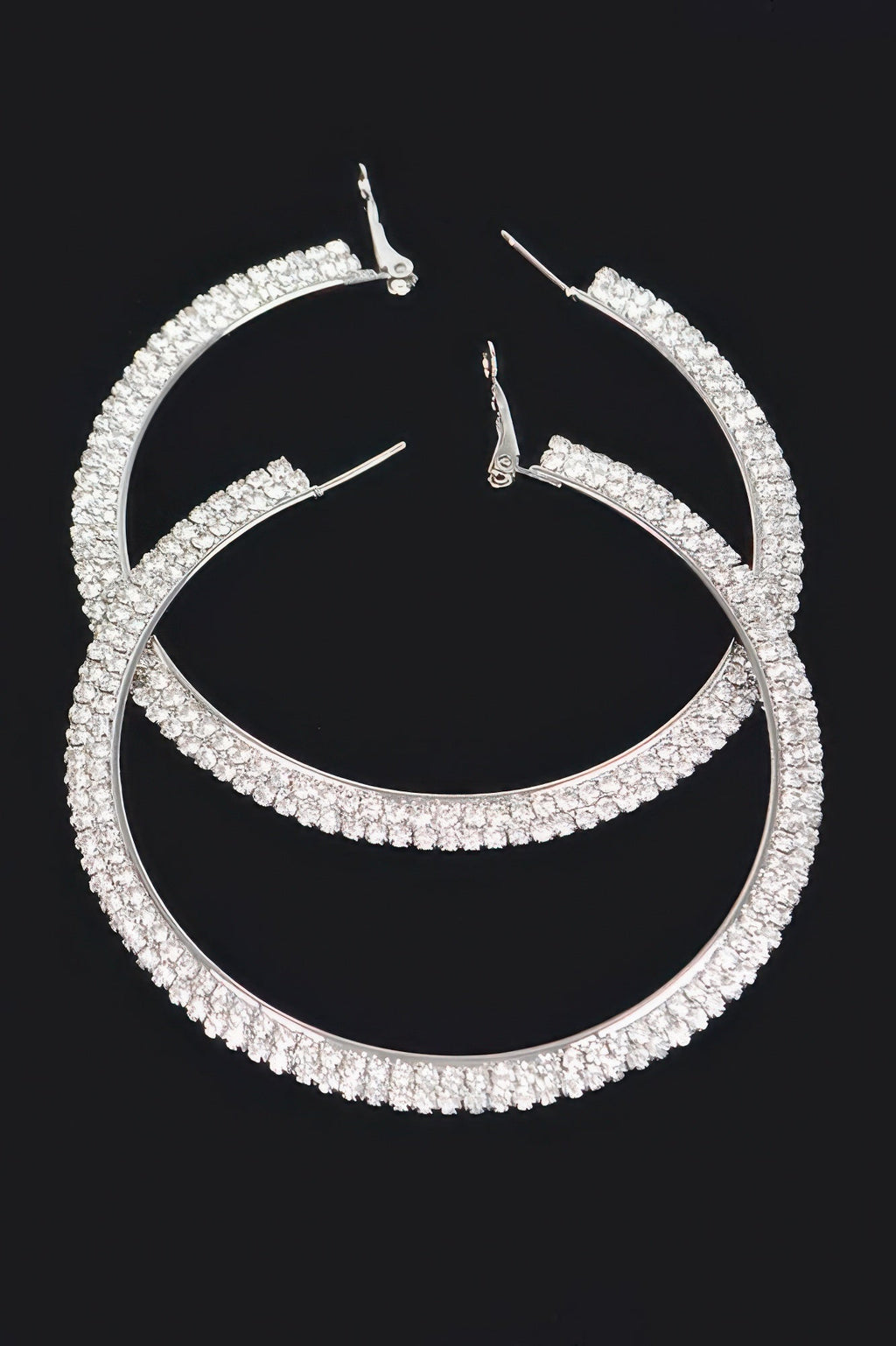 Rhinestone Hoop Earring