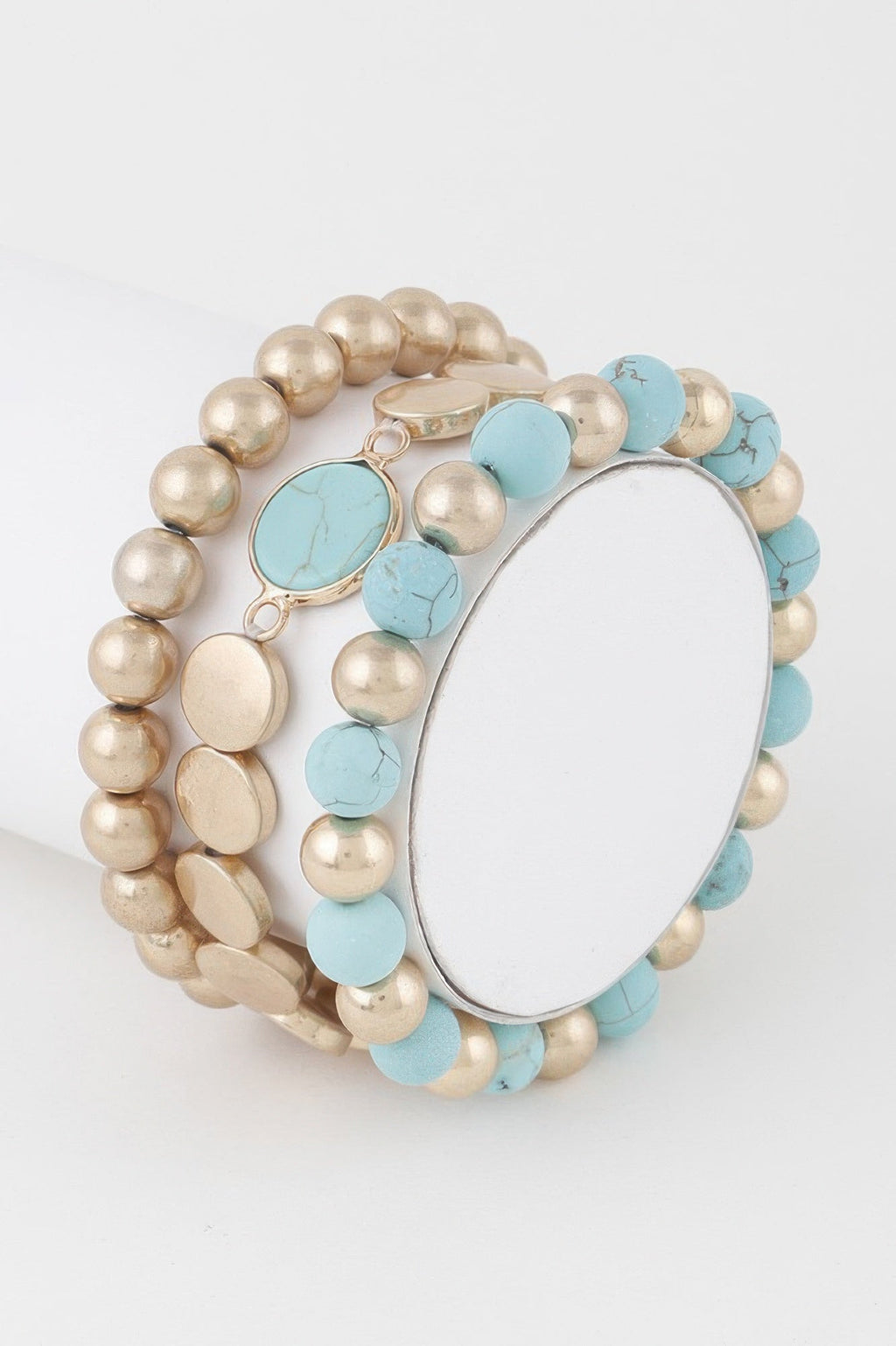 Multi Stone Beaded Bracelet