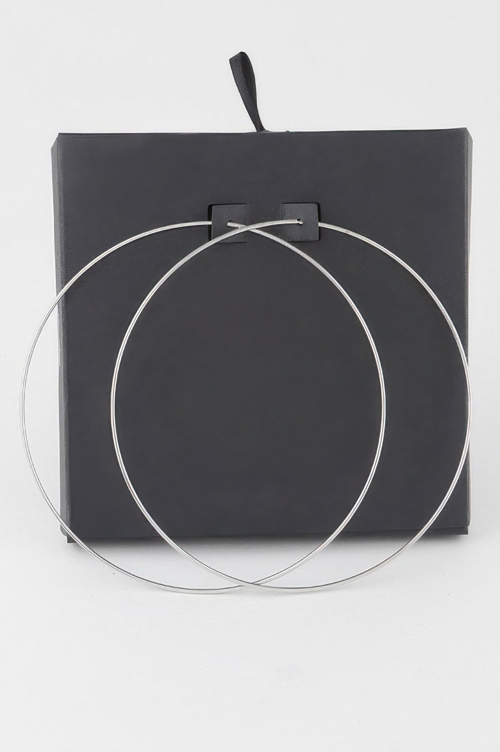 Wide Metal Hoop Earrings