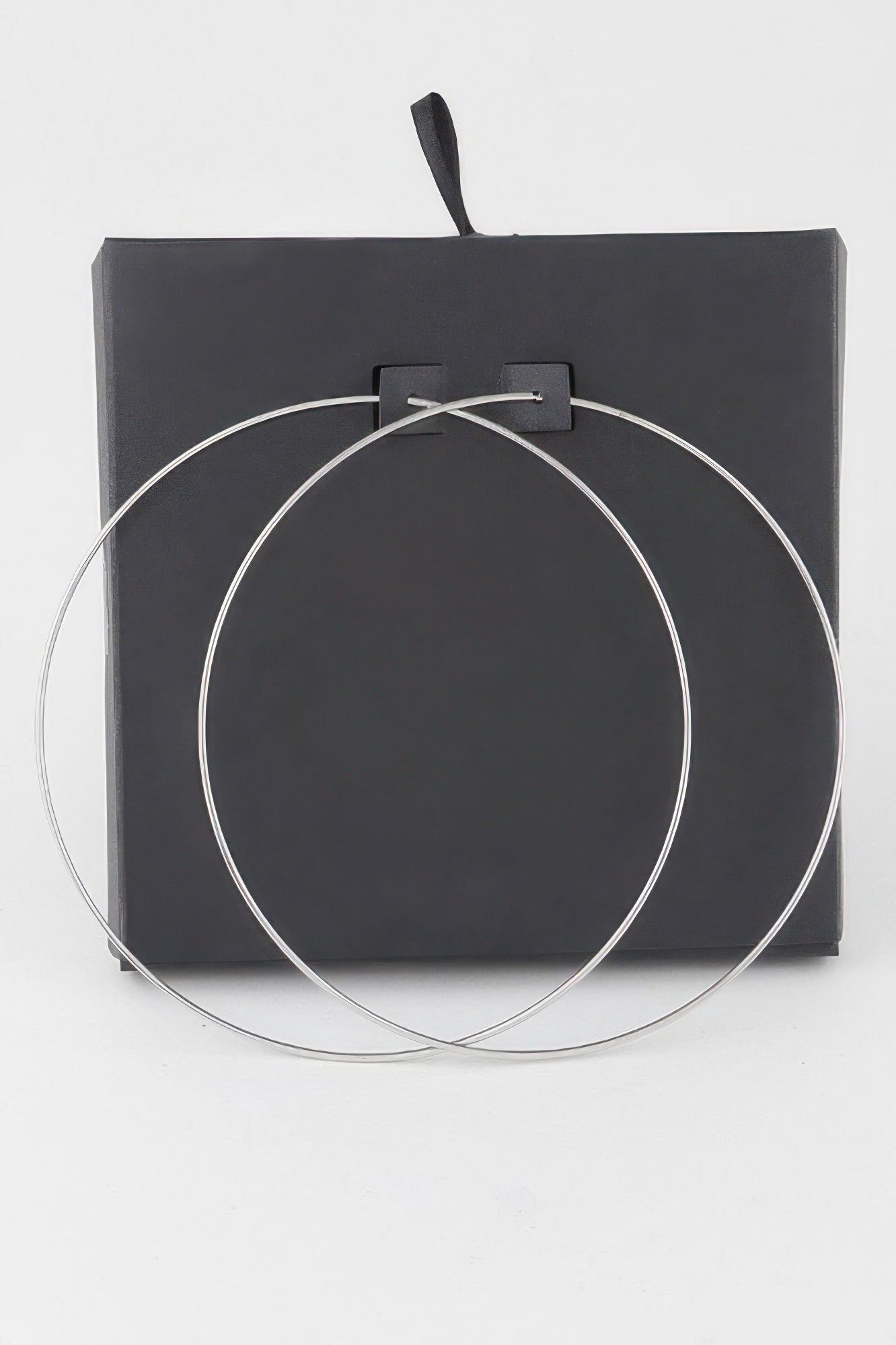 Wide Metal Hoop Earrings