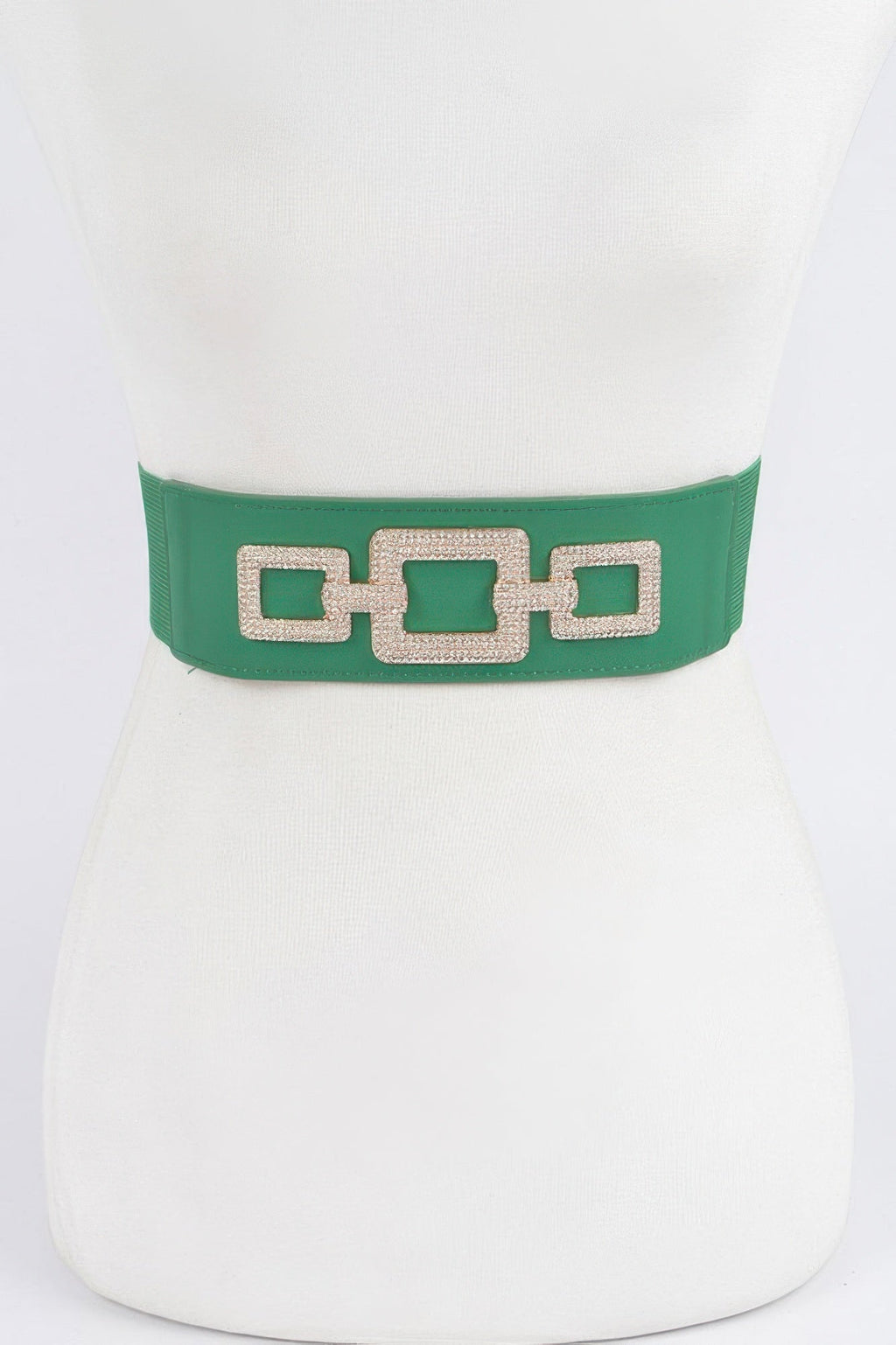 Rhinestone Link Elastic Belt