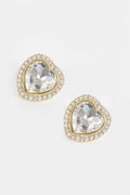 Heart Shape Stone Earring