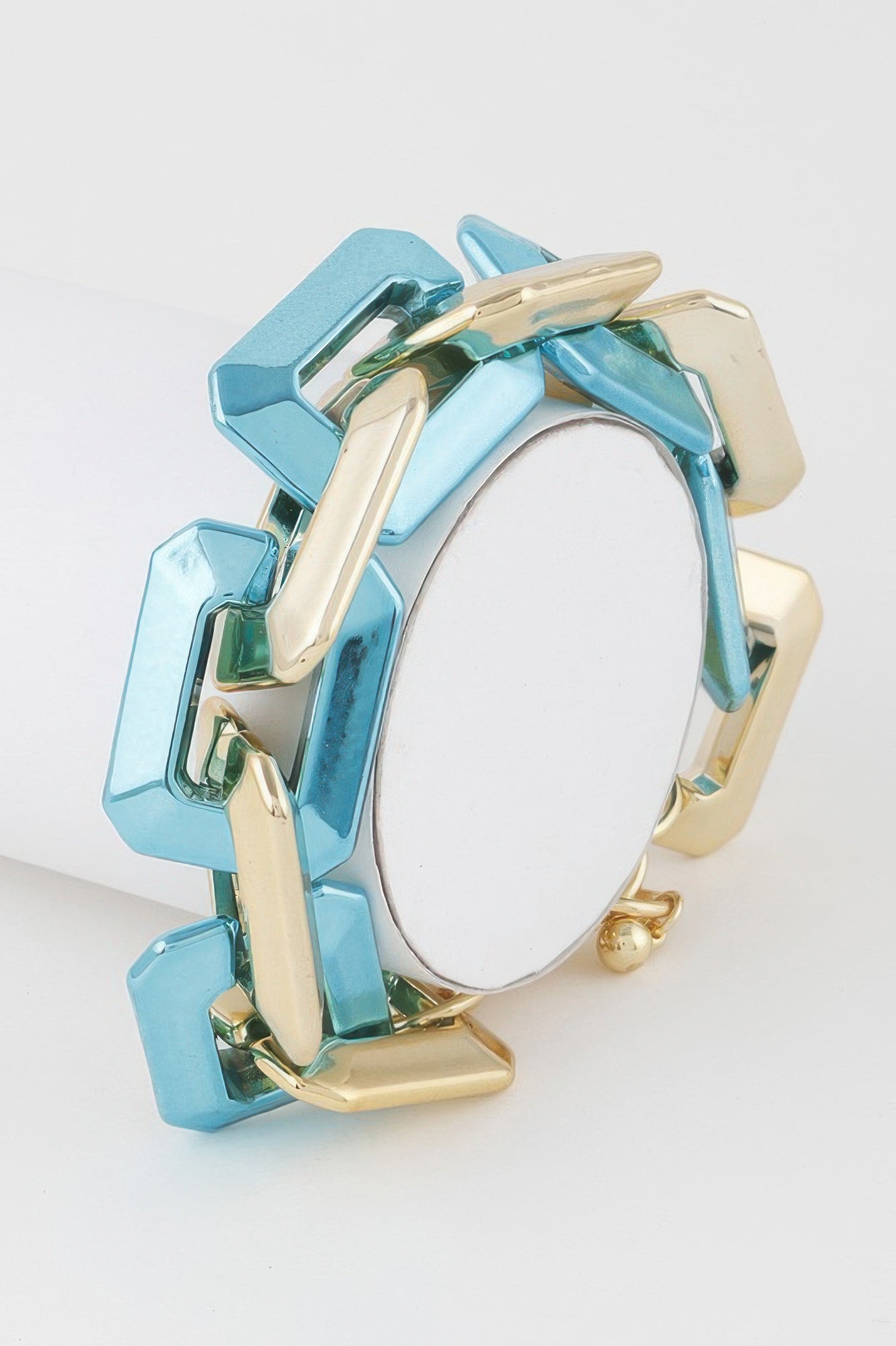 Two Toned Link Chain Bracelet