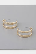 Melted Open Hoop Earrings
