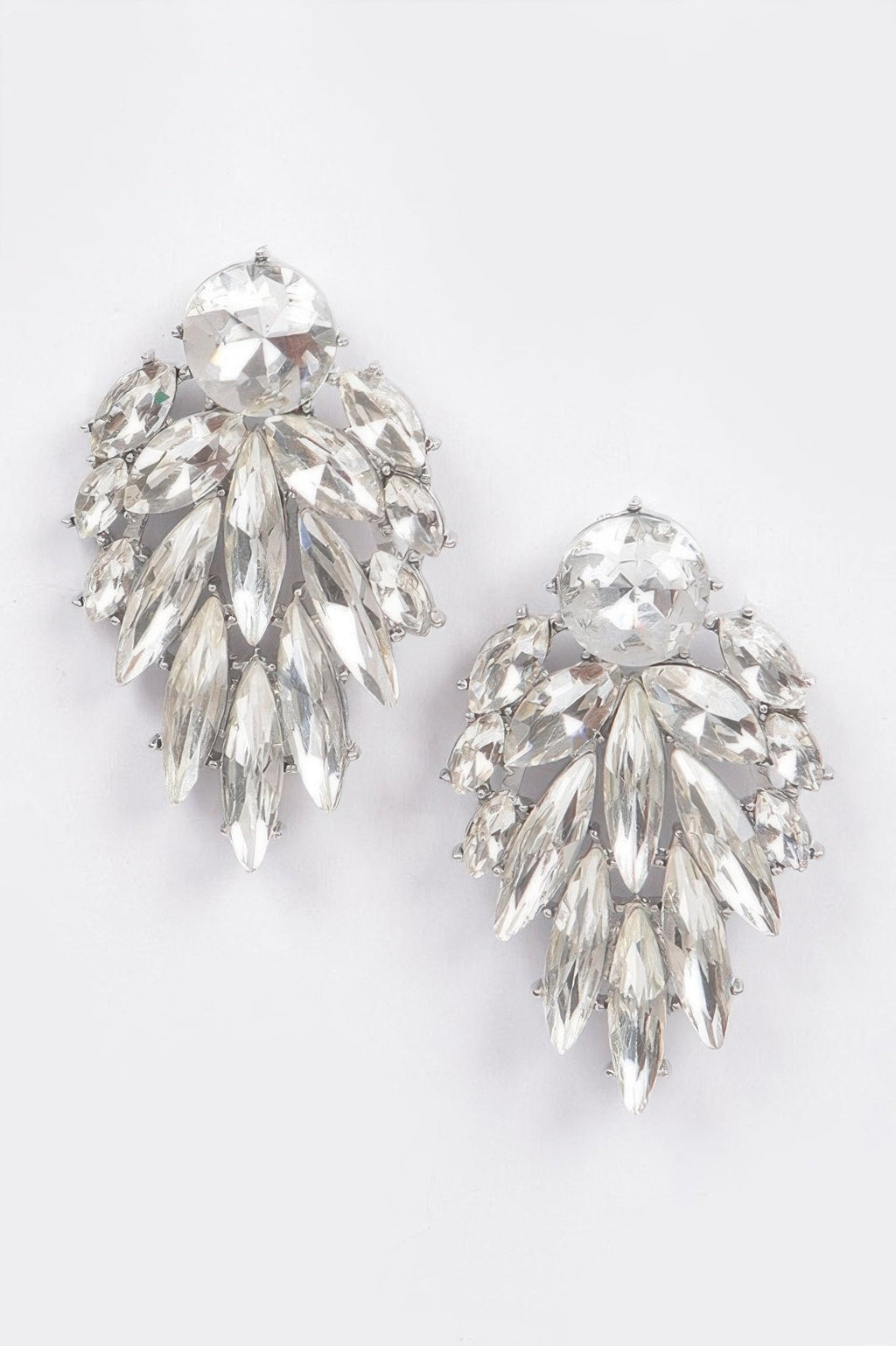 Leaf Dangle Gem Earring