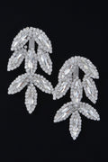 Rhinestone Leaf Earring