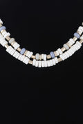 Two Toned Layered Disk Necklace