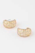 Basket Weaved Hoop Earrings