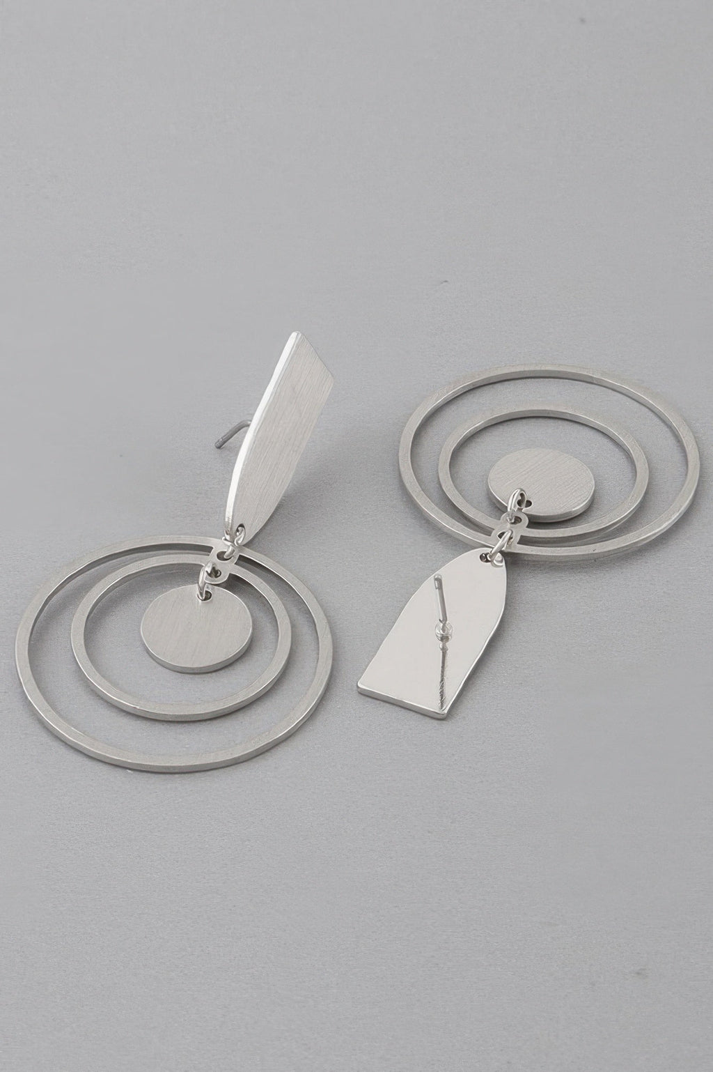 Triple Round Drop Earrings