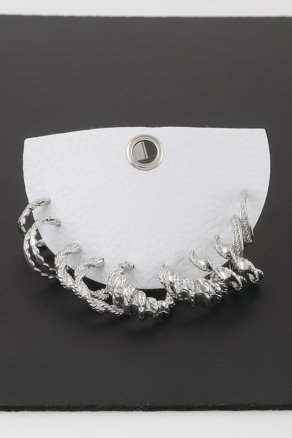 Multi Twisted Hoop Earrings Set
