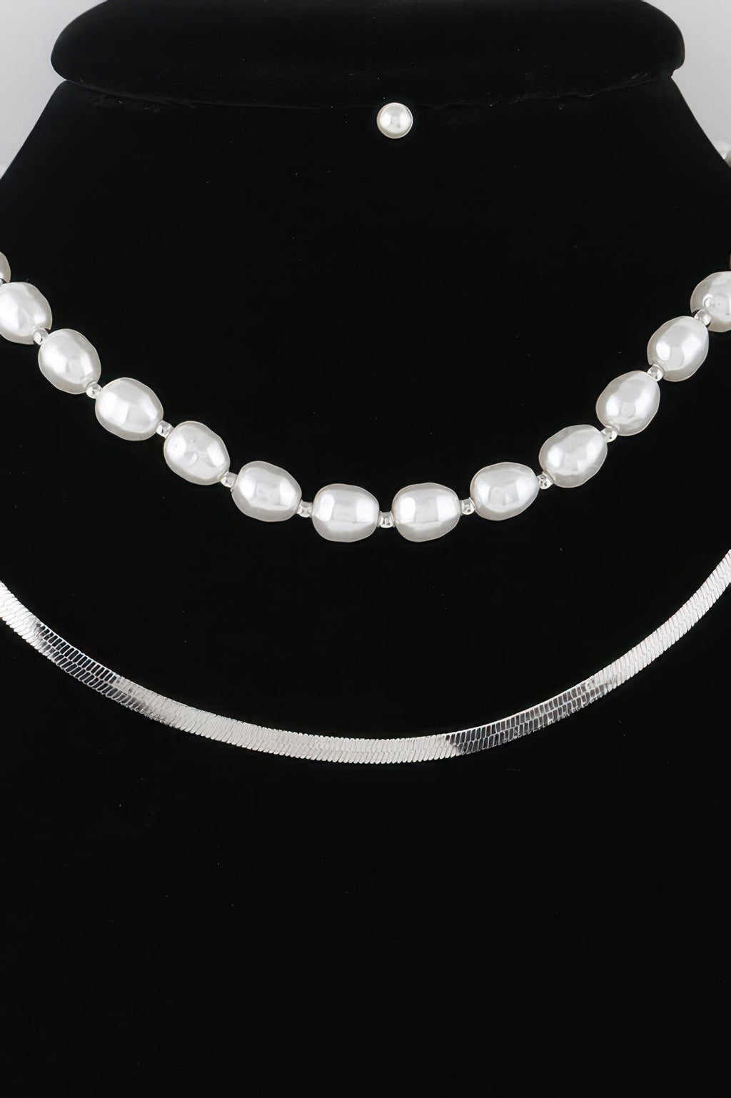 Stone Snake Chain Necklace