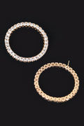 Rhinestone Round Earring