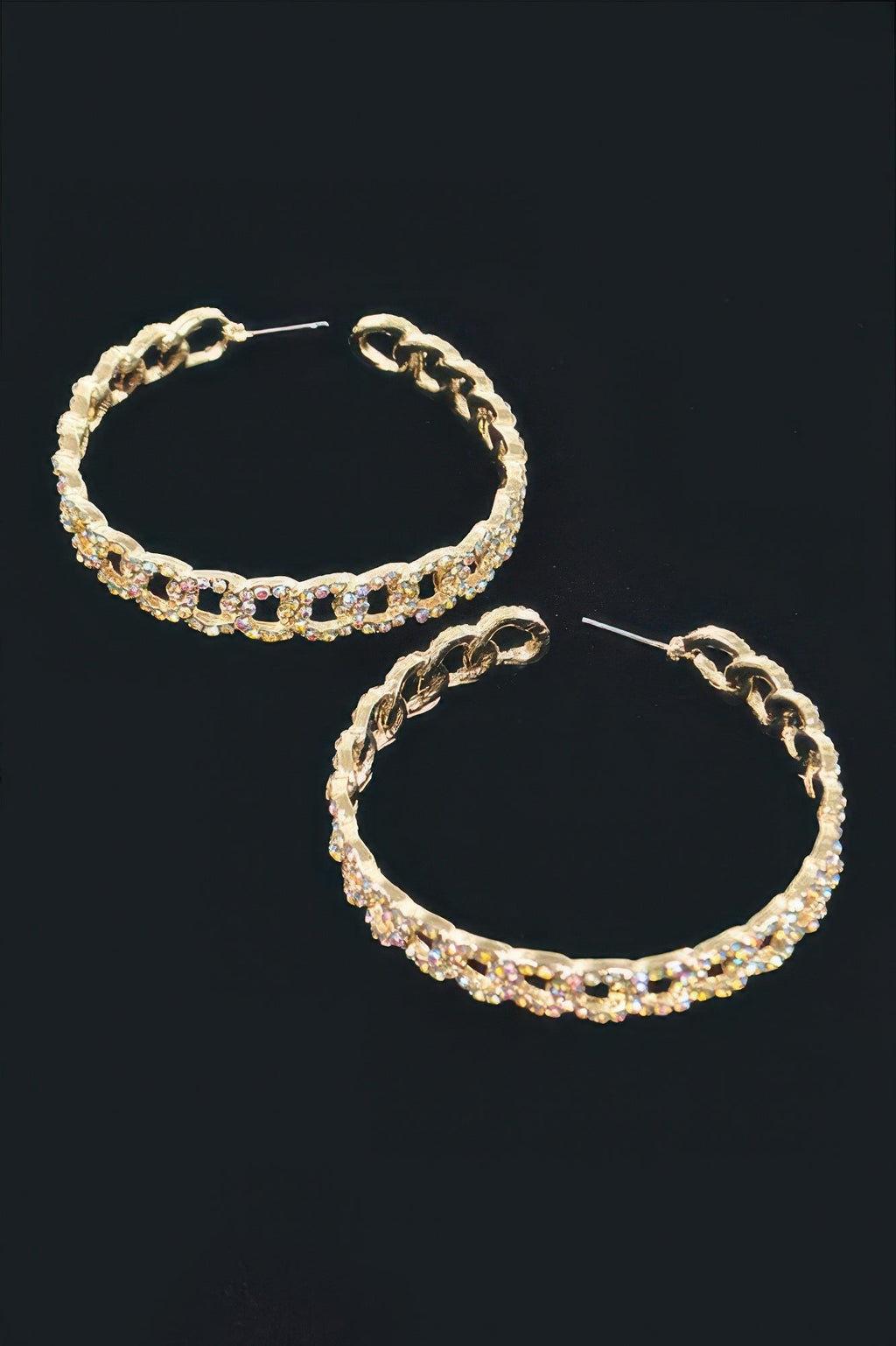 Rhinestone Hoop Earring