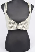 Faux Pearl Bralette