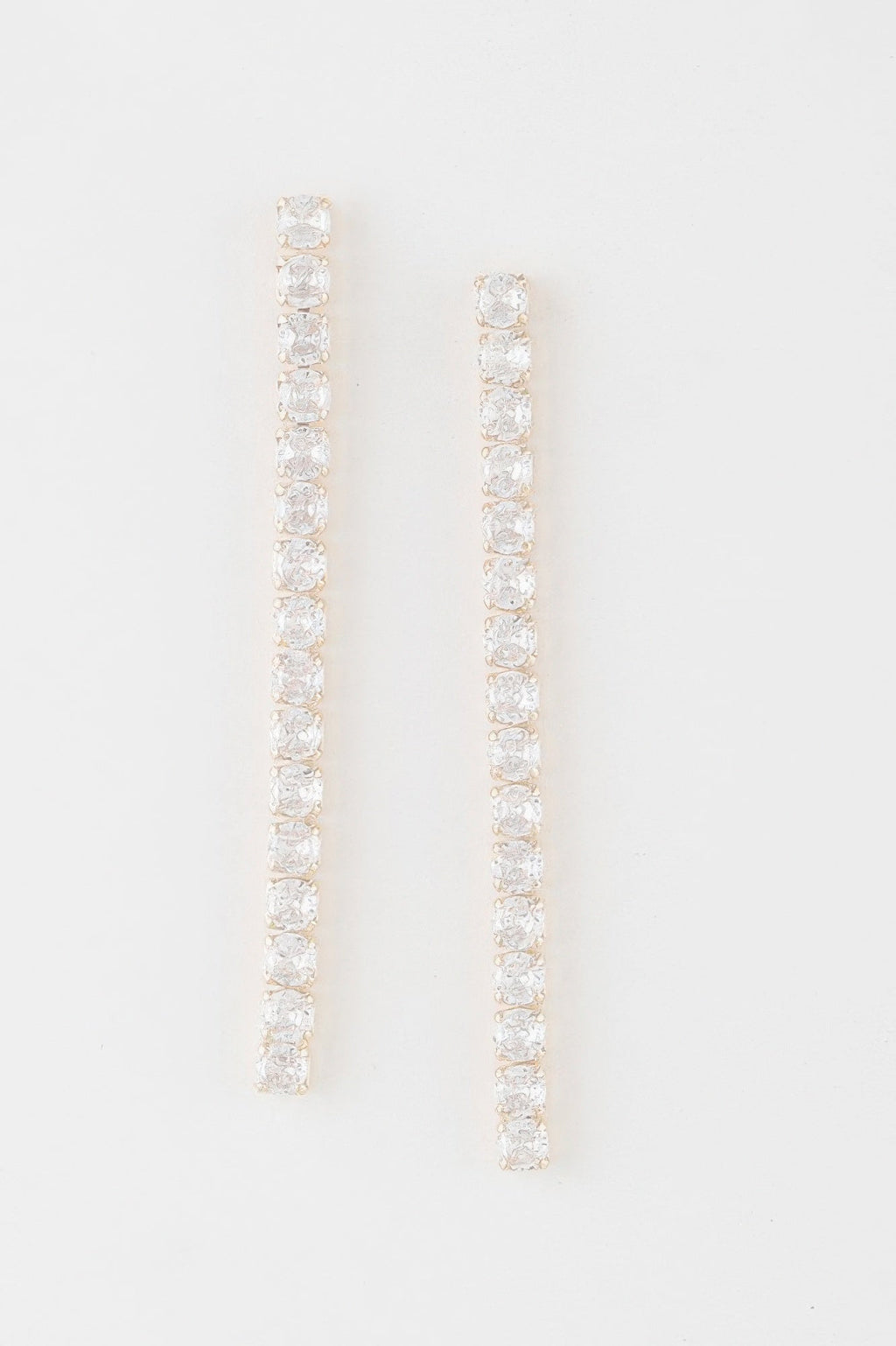 Rhinestone Bar Drop Earrings