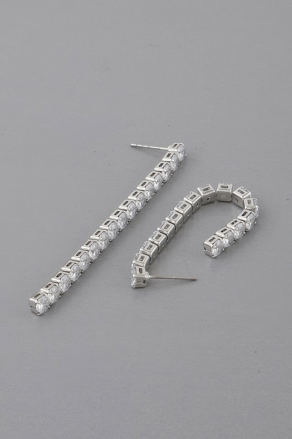 Rhinestone Bar Drop Earrings
