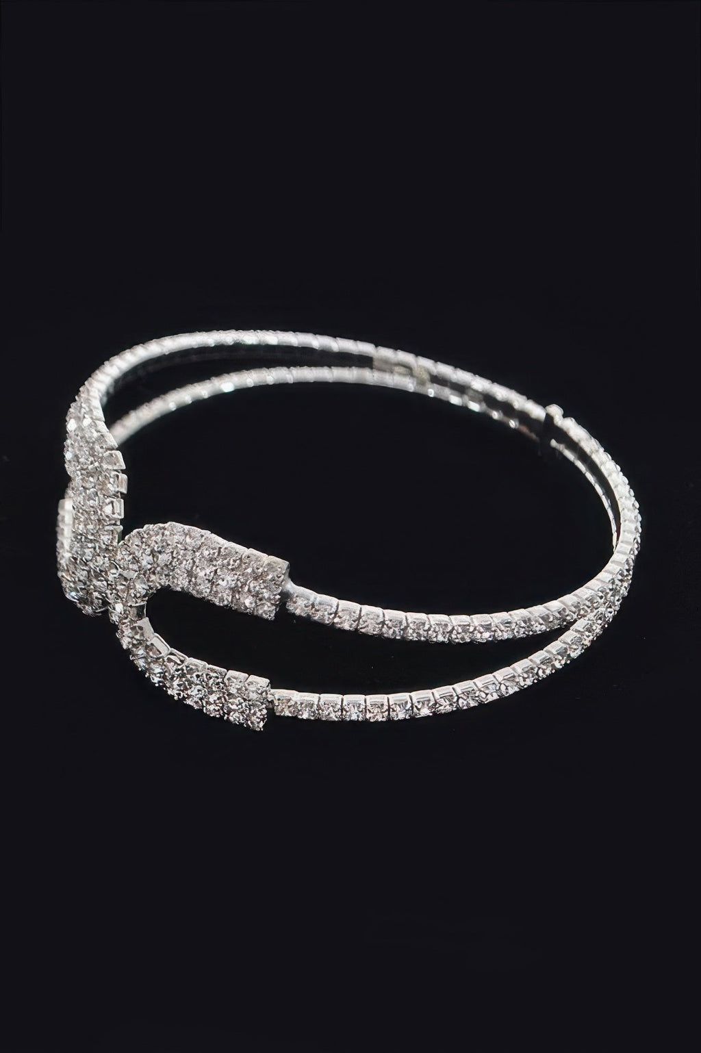 Wrap Rhinestone Bangle