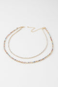 Double Rhinestone Necklace