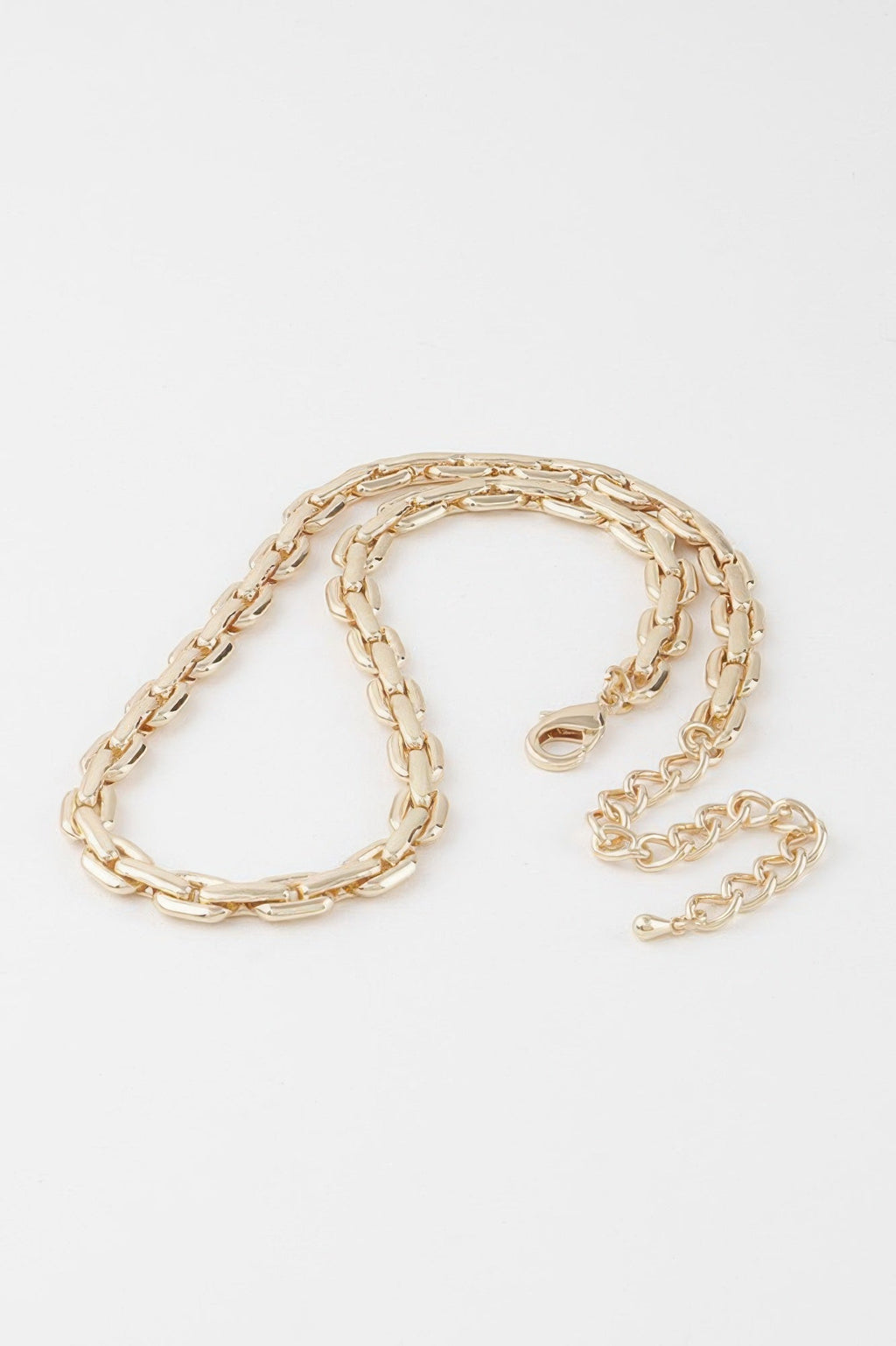 Solid Link Chain Necklace 14"
