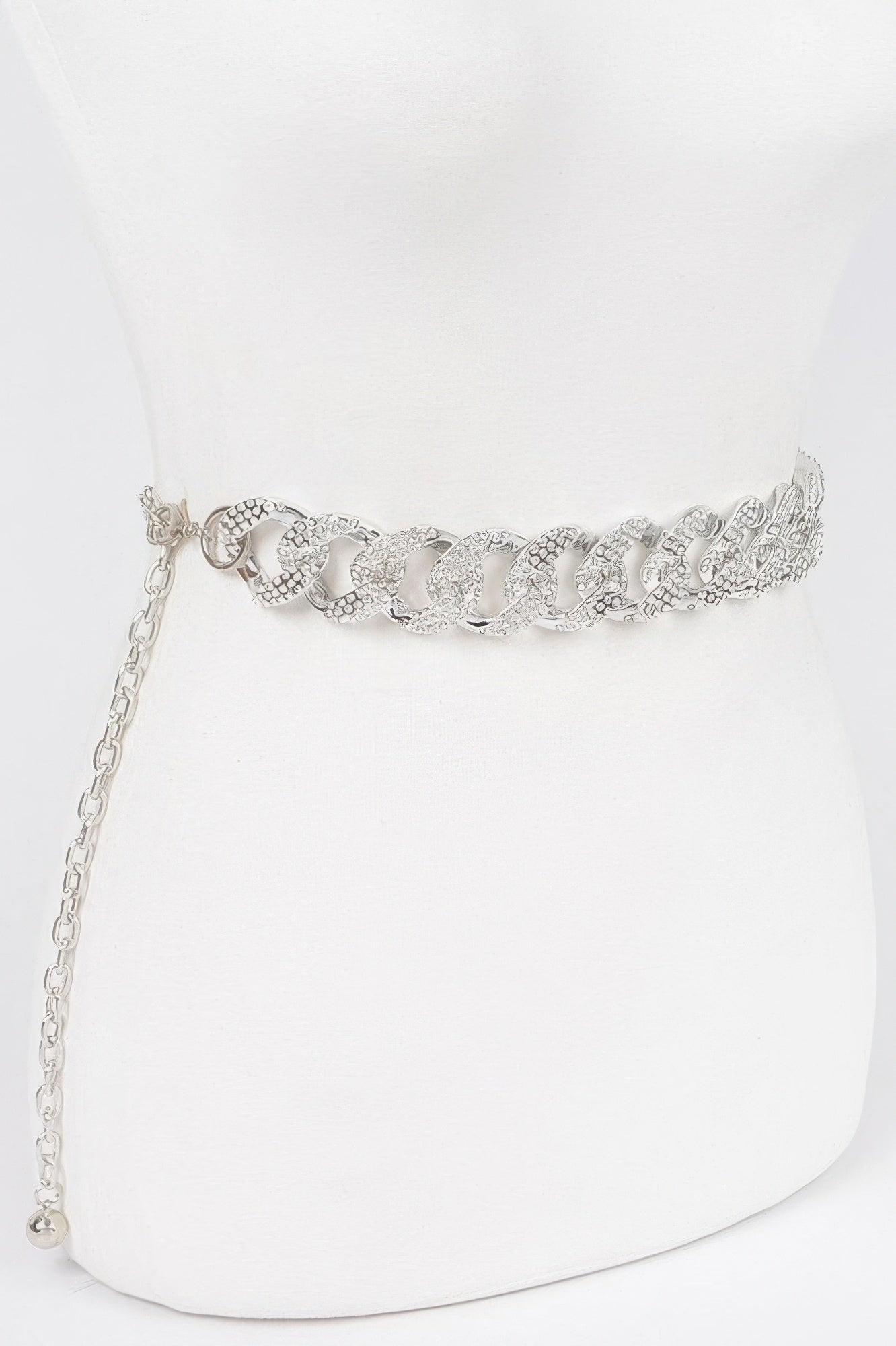 Plus Size Rhinestone Oversized Chain Belt