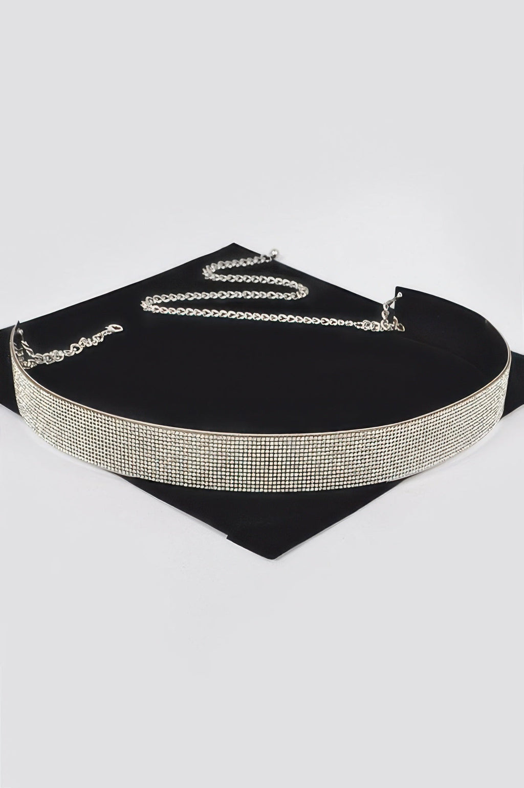 Rhinestone Gold Metal Waist Belt