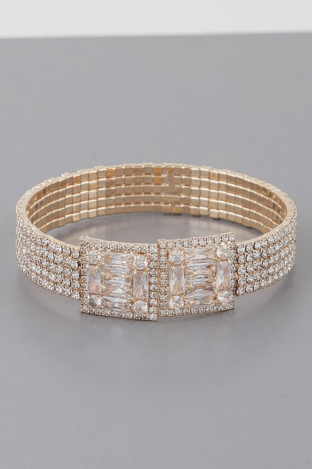 Crystal Block Bracelet