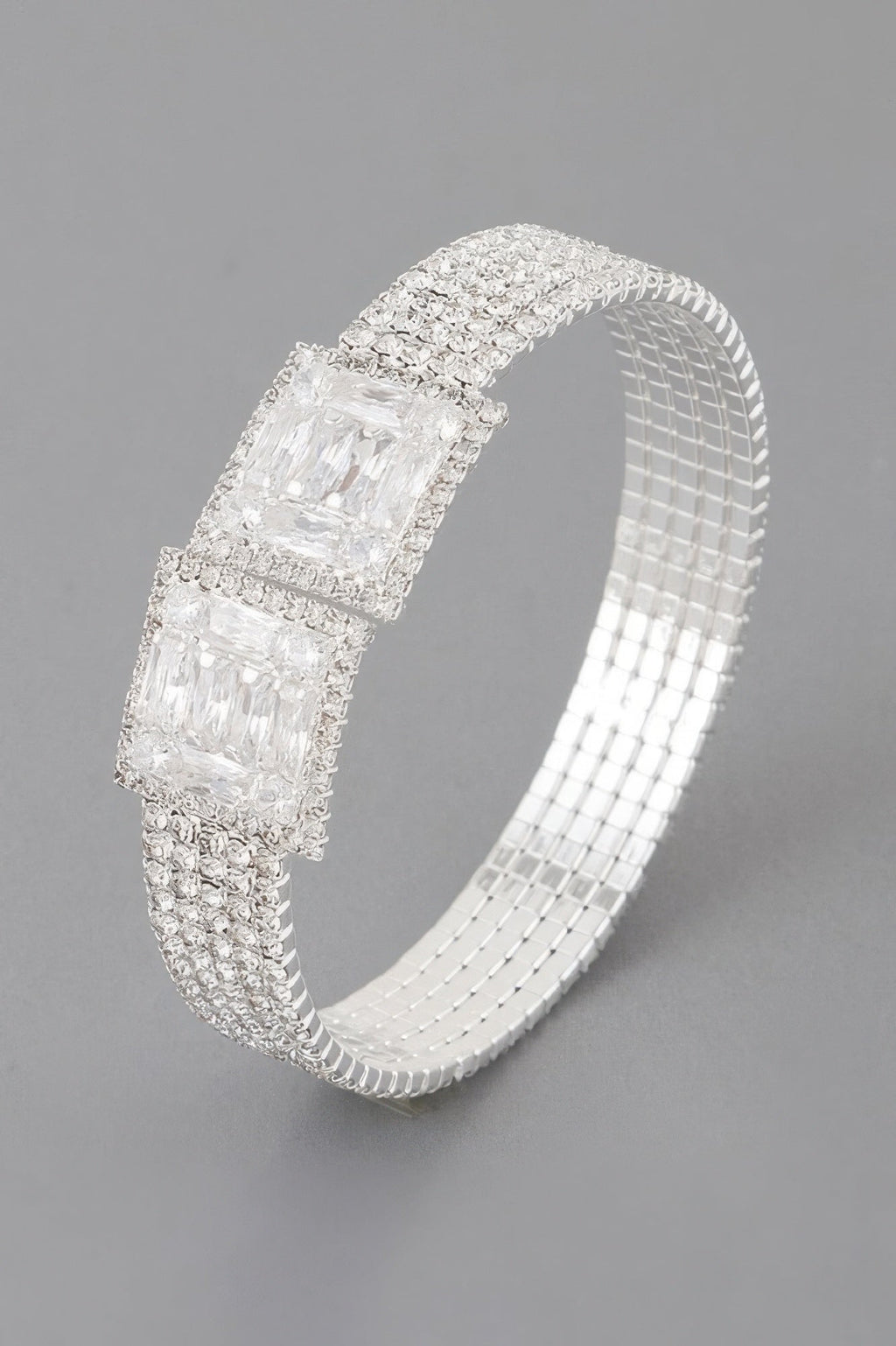 Crystal Block Bracelet