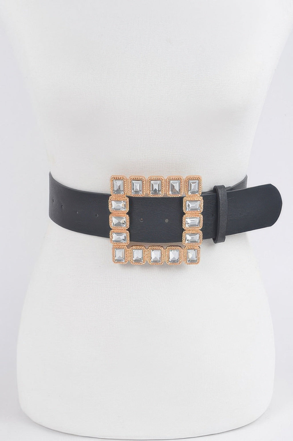 Rhinestone Gemstone Square Plus Size Belt