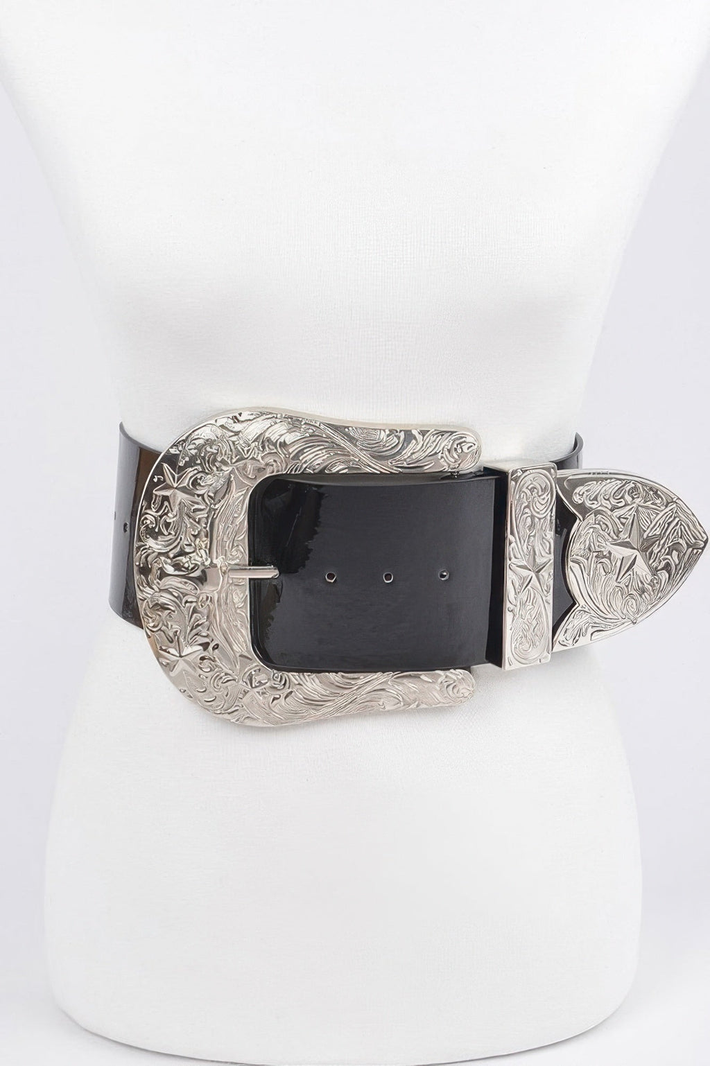 Oversized Multi Metal Waist Enamel Belt