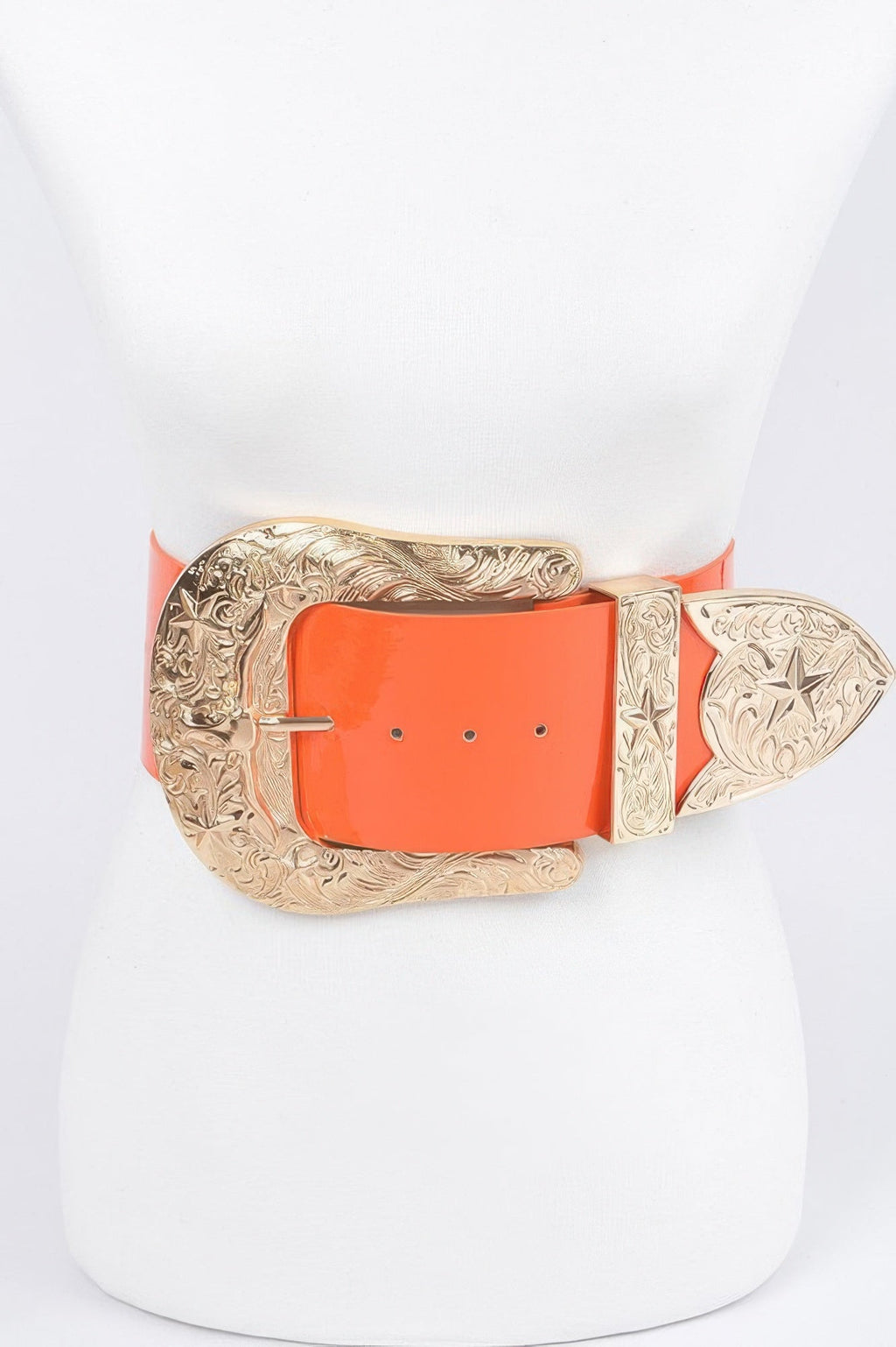 Oversized Multi Metal Waist Enamel Belt