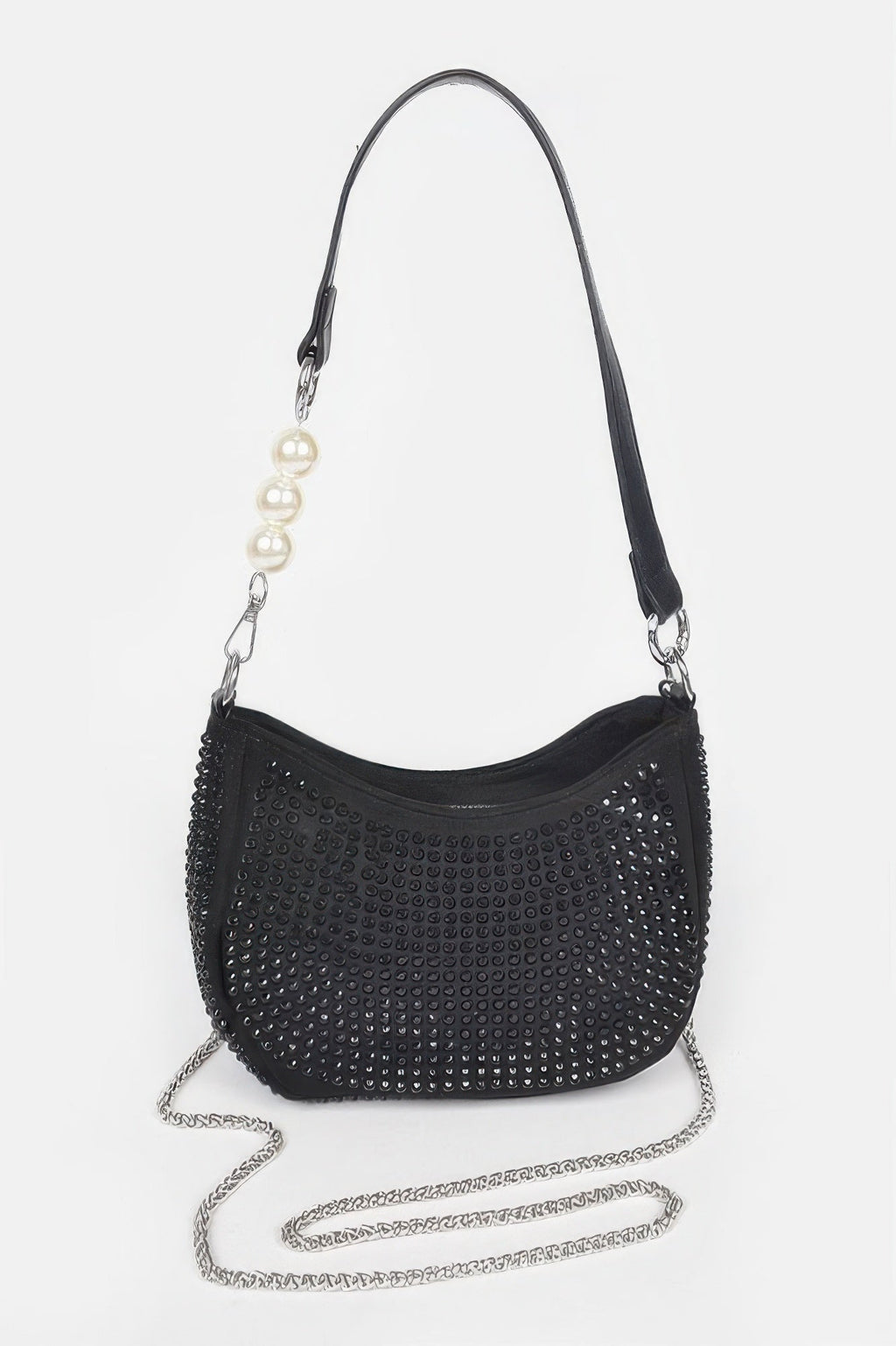Hotfix Micro Suede Crossbody Bag