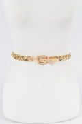 Monotone Plus Size Chain Belt