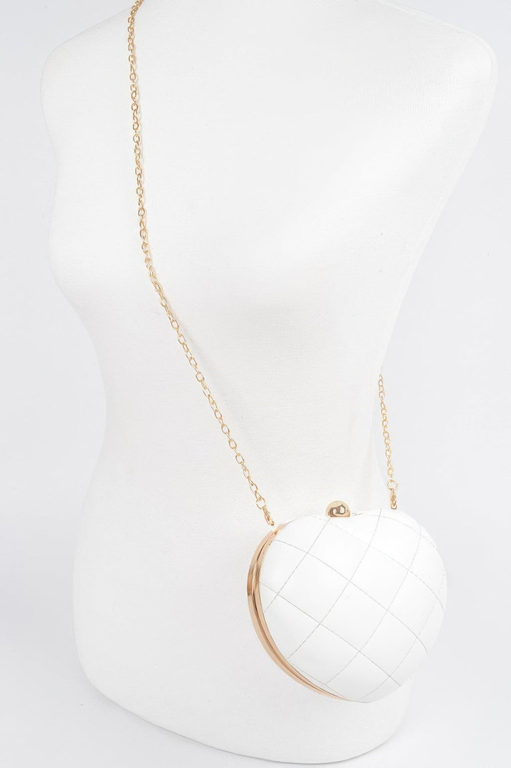 Quilted Heart Crossbody Bag