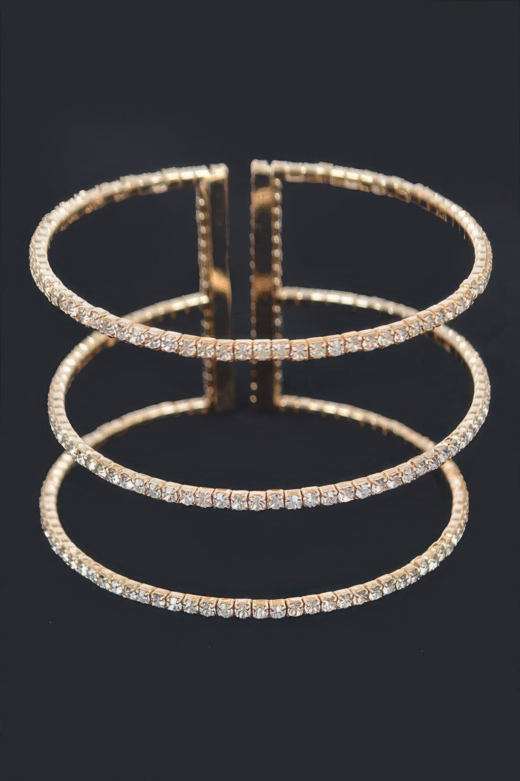 Start A Trend Sparkly Rhinestone Open Bracelet