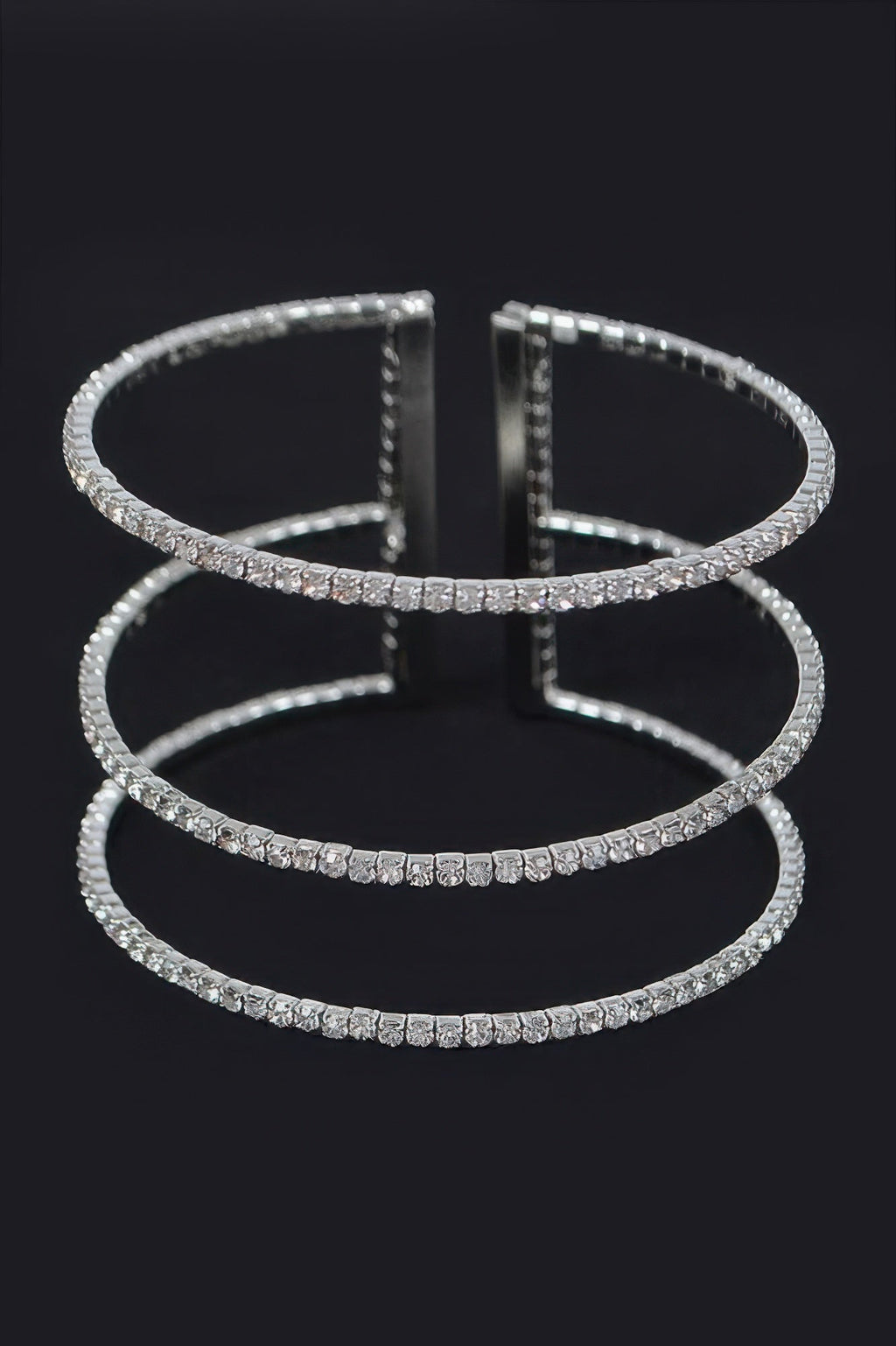 Start A Trend Sparkly Rhinestone Open Bracelet
