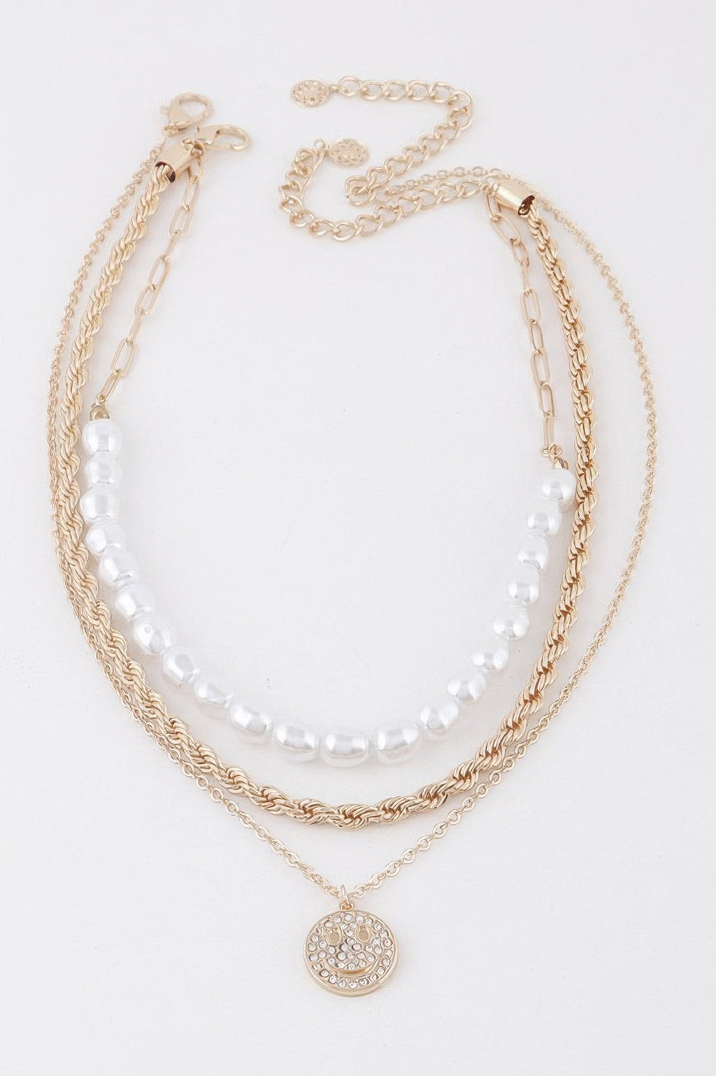 Multi Chain N Pearl Necklace